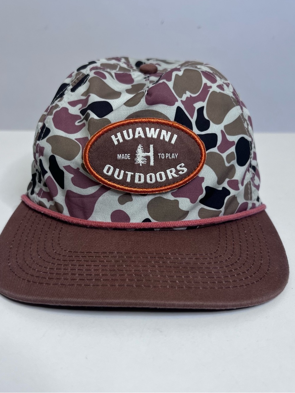 Conchi “Huawni Outdoors" custom camouflage rope hat - SnapBack